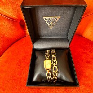 Guess Women Double Chain Gold Watch